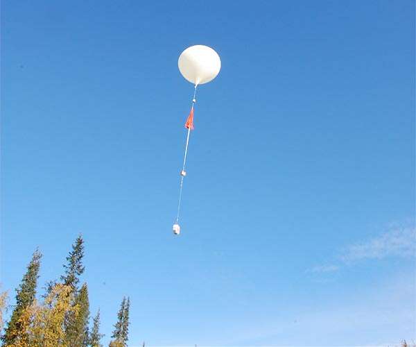 Snowy Lapland and the white balloon