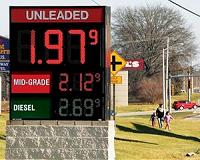 Gas prices follow crude oil lower