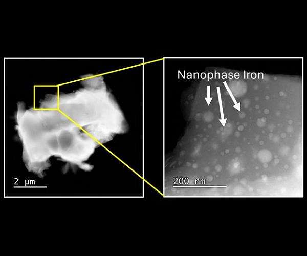 Lunar dust study links space weathering to changes in Moon ultraviolet brightness