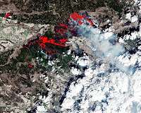 Mapping Chernobyl fires from space
