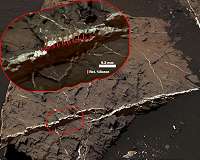 First detection of boron on the surface of Mars