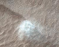 Martian Dust Devil With Track And Shadow