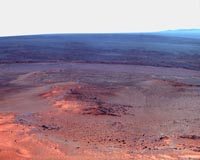 Taking a Closer Look at Purple-Bluish Rock Formation
