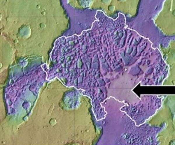 Searching for concentrated biosignatures in an ancient, Martian mud lake