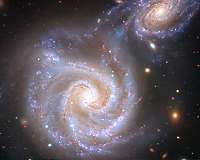 Galaxy collision could send solar system flying