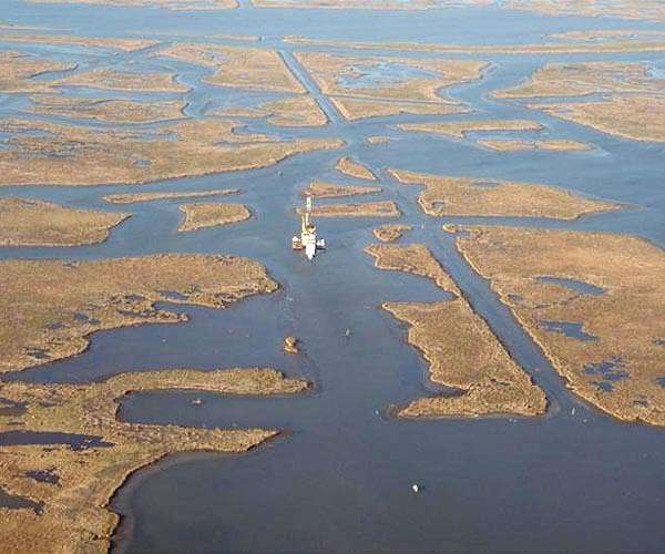 In Louisiana, salt water in the Mississippi... and faucets