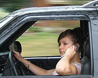 Software thwarts mobile phone chatting while driving