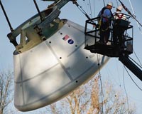 Orion launch abort motor case passes structural qualification test