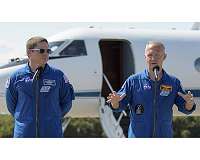 NASA astronauts arrive in Florida week before SpaceX flight