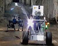 Nevada's Team CERBERUS moves ahead at robotic underground terrain competition