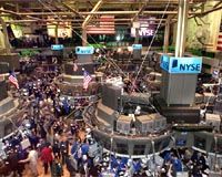 Web traffic jam as people search for financial news