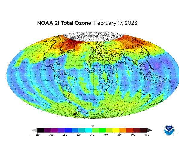 Ozone-measuring Instrument on NOAA-21 Satellite Captures its First Images