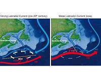 Ocean circulation in North Atlantic at its weakest