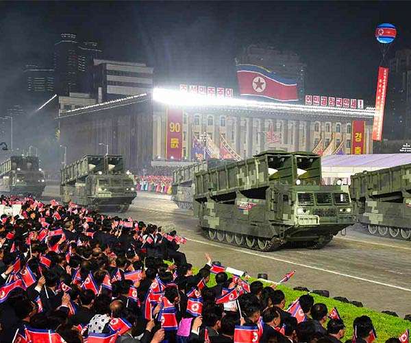 Russians, Chinese officials attend N. Korea anniversary parade