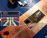 In leap for quantum computing, silicon quantum bits establish a long-distance relationship