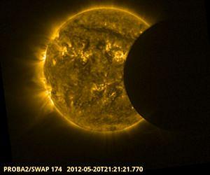 Proba-2 catches solar eclipse