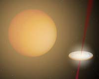 Astronomers See Future Supernova Developing