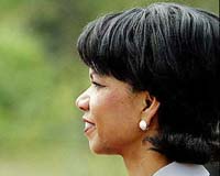 Rice denies US on warpath with Iran