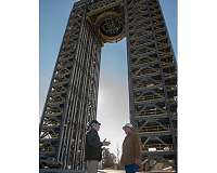 Michoud complete stand for testing SLS main fuel tank