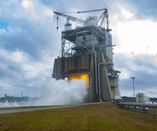NASA conducts first 2023 test of redesigned SLS rocket engine