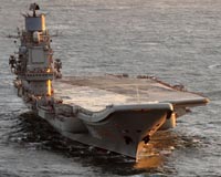 Russian flagship aircraft carrier departs for Syria coast