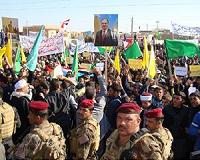 Pro-paramilitary demonstrators stream into Iraqi protest camp