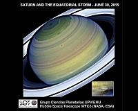 Vast equatorial jet stream in Saturn's atmosphere are revealed