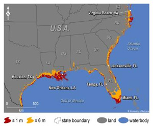 New projections of 'uneven' global sea-level rise