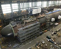 Pressure Hull Complete On THe New Mexico Submarine