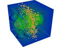 Where does laser energy go after being fired into plasma?