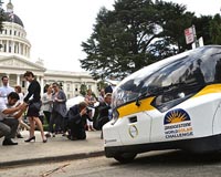 Solar-powered family car Stella rides California coast