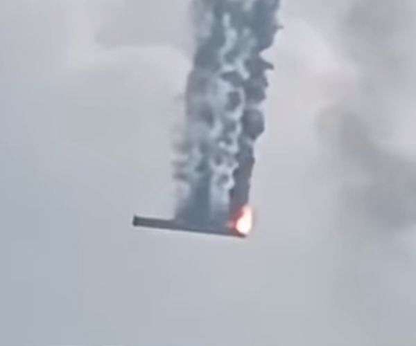 Chinese rocket takes off during test, causing local fire