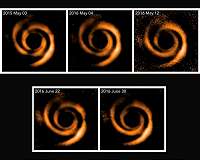 Astronomers See Moving Shadows Around Planet-Forming Star
