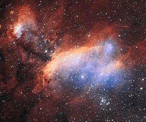 Young Stars Cooking in the Prawn Nebula