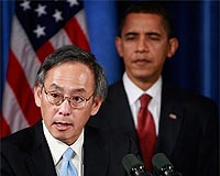 Chu: new US champion to battle global warming