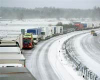Heavy snow blocks highways and pilgrims in north Spain