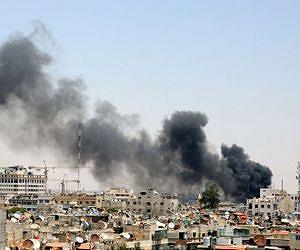 Syria warplane hits Damascus as rebels say killed general