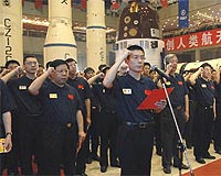 China's Long March 2F Rocket Ready For Trip To Launch Center