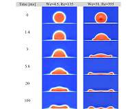 Simulating splash at the microscopic level