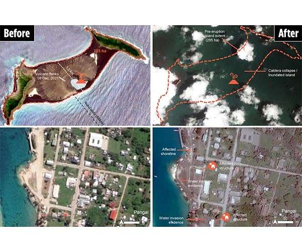 Images reveal devastation in tsunami-hit Tonga
