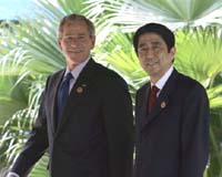 Bush And Abe OK Faster BMD Cooperation