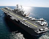 New America-class amphibious assault ship launched early