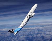 Moon and Mars on a plane