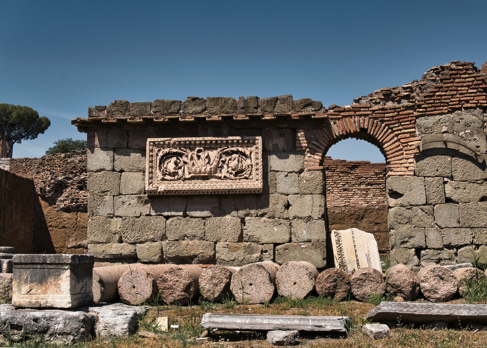 Roman harbour ruins