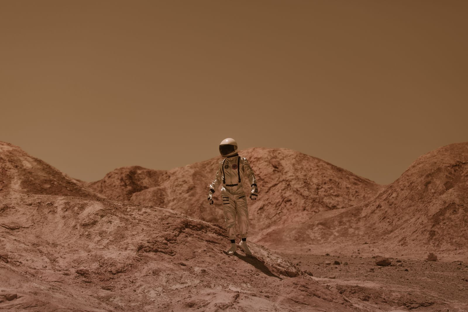 Venus surface orange sky